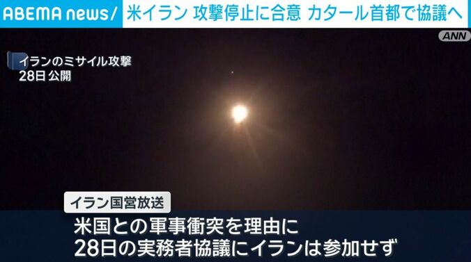 イランのミサイル攻撃