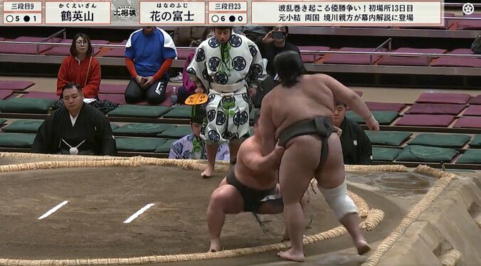 三段目二十三枚目・花の富士（伊勢ヶ濱）が見せた怪力