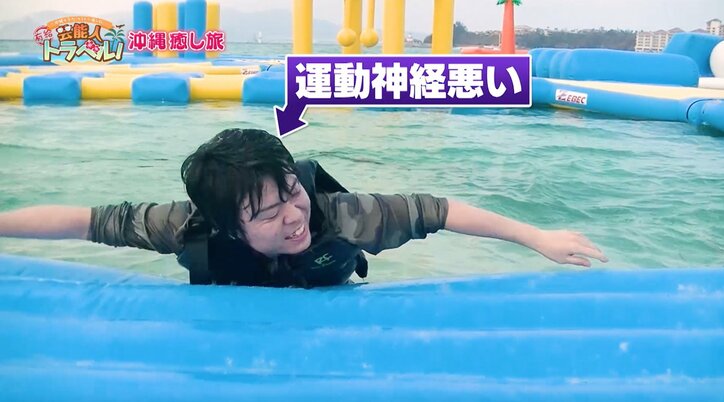 岸明日香＆葉月あやが悩殺水着姿を披露で、ダイアン＆ライス大興奮！『芸能人有給トラベル～沖縄で全力！ウチトケ癒し旅！～』