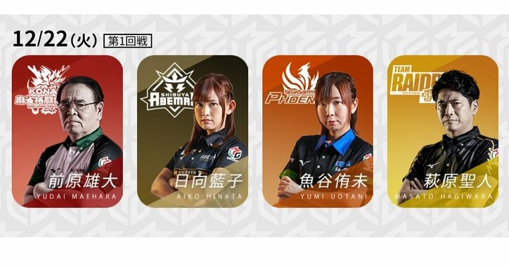 全チームがレギュラーシーズン折り返し地点に 気分よくターンするのはどこだ／麻雀・Mリーグ