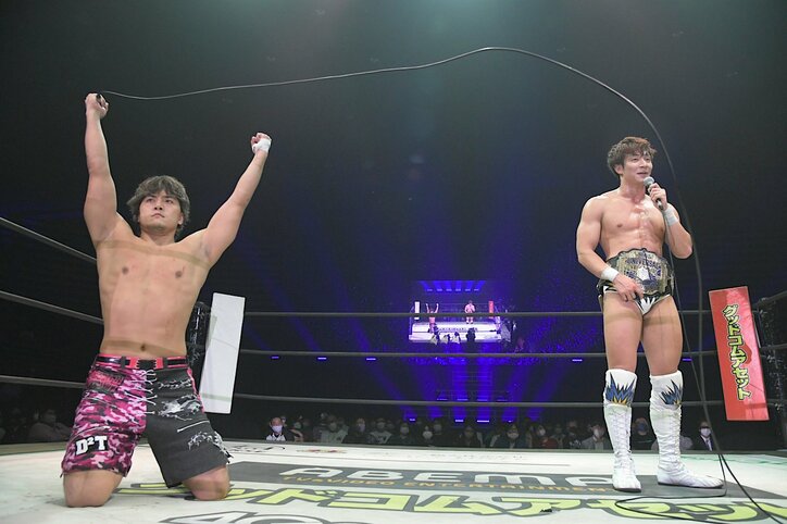 「今の何ですか！」実況陣も驚愕…“空中美技”で復帰のMAO、上野勇希との新世代王座戦へ