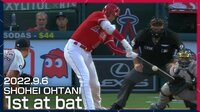 【映像】大谷、第1打席でライトオーバーのツーベース