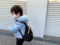 アレクサンダー『おちびのリュック姿❤️』