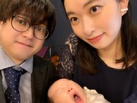 倉持由香『お宮参りへ＆現場復帰』