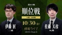 【情報LIVE】第85期 順位戦 A級 4回戦 伊藤匠二冠 対 佐藤天彦九段