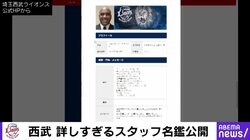 西武の“球団スタッフ名鑑”に「面白い試み」「全球団やってほしい」の声 G.G.佐藤氏も売り込み「僕をメンタルコーチに」