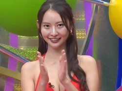 スタイル抜群の圧倒的にモテる美人グラドル、若手芸人のチャレンジ成功に感激「すごーい！」