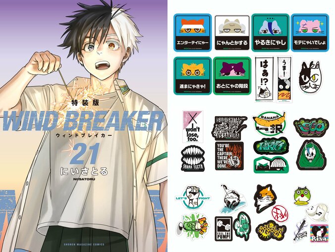 【写真・画像】『WIND BREAKER』限定ステッカー付き21巻特装版の予約受付中！3月7日発売　1枚目