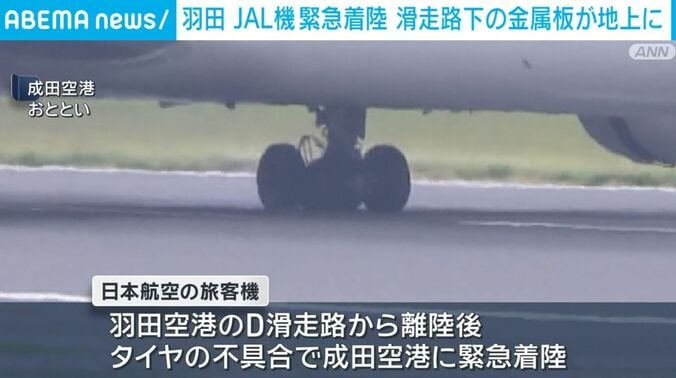 旅客機のタイヤ
