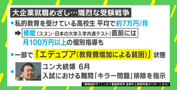 日本より過酷？ 「出産拒否」掲げた留学生に聞く 激しい“学歴社会”韓国の今 4枚目