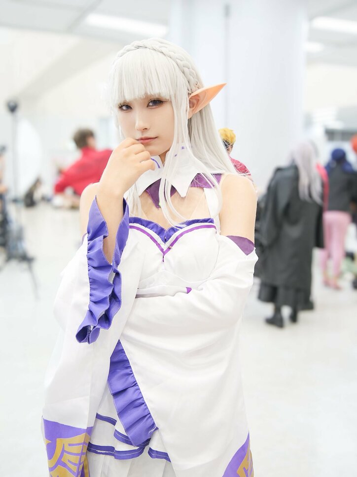 【写真・画像】『Re:ゼロから始める異世界生活』エミリアコスプレ画像　4枚目