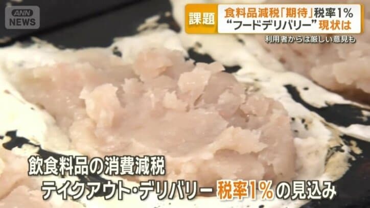 デリバリーの税率は1％となる見込み