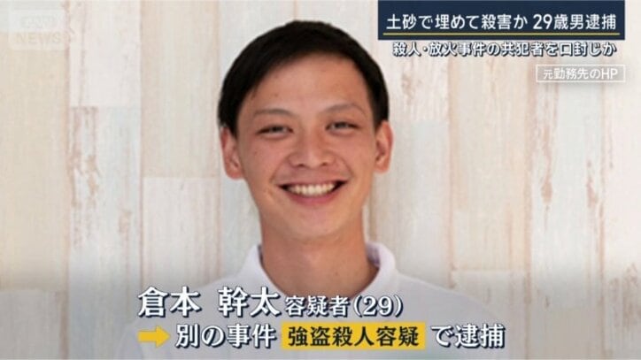 倉本幹太容疑者（29）