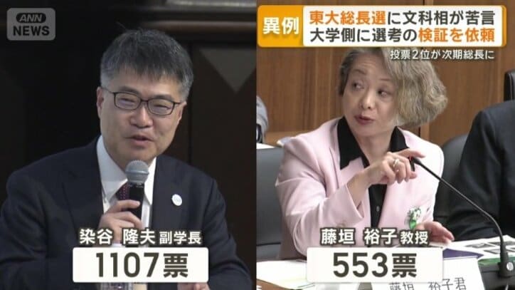 染谷隆夫副学長が1位、藤垣裕子教授は2位
