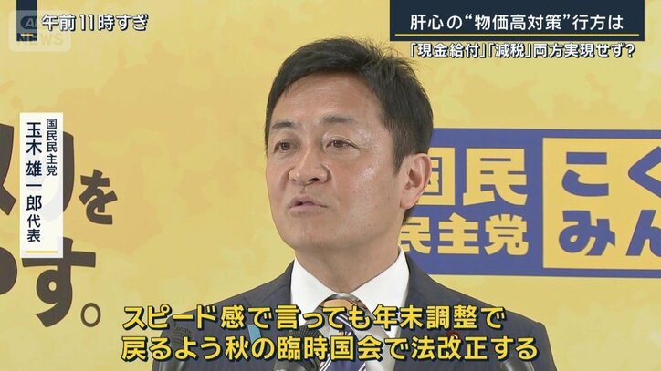 国民民主党 玉木雄一郎代表(22日)