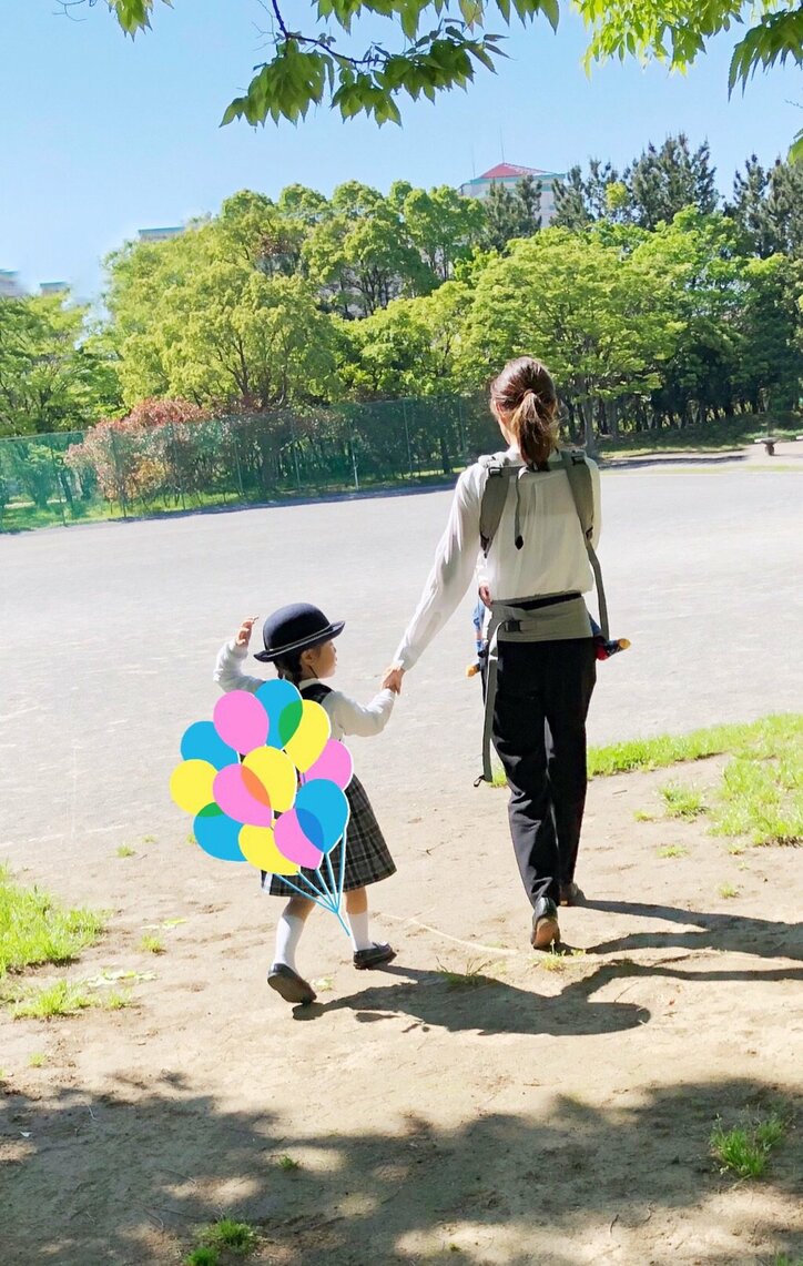 蛯原英里 娘の残りわずかな幼稚園生活への思い 大切に楽しく歩こう 話題 Abema Times