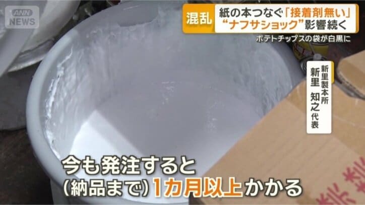 本の背中に塗る接着剤vv