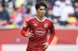 田中碧が右ひざ内側靱帯を断裂…デュッセルドルフは「しばらくの間チームから離脱」と発表