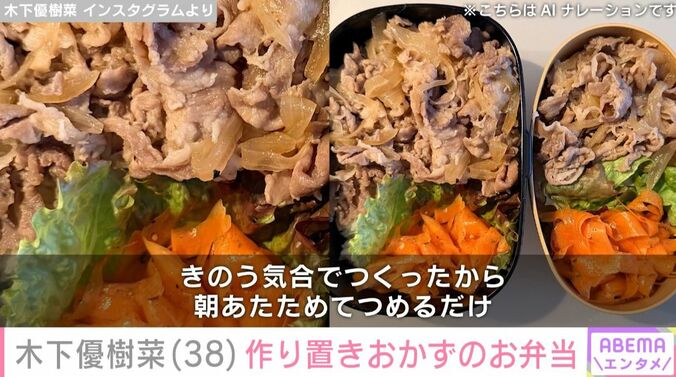 作り置きおかずのお弁当