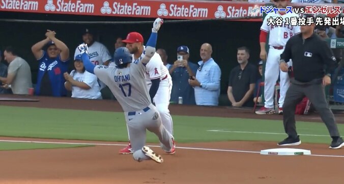 【写真・画像】バケモノかよ！大谷翔平、片手スイングで“まさかの光景”「スゴい音だな」弾丸ライナーがライト線を“爆速通過”「誤審に負けない」　1枚目