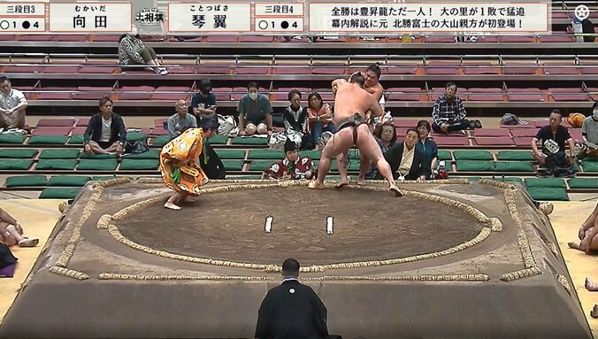 強烈な極め出しに苦悶