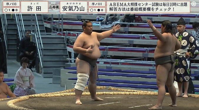 休場からの再起を目指す許田（写真左）