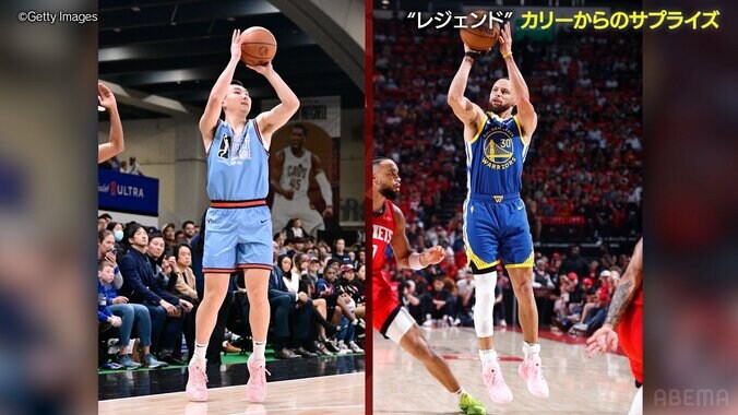 【秘話】「あれ、まさか…？」富永啓生、ステフィン・カリーの“粋なサプライズ”に感激！「嬉しかった」憧れのスーパースターの“足元”にビックリ 2枚目