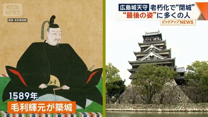 1589年に毛利輝元が築城