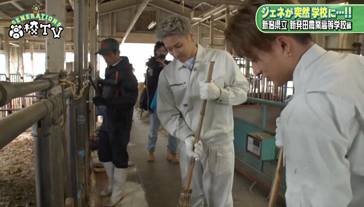 白濱亜嵐、牛に“メンディー”と名付け餌やり　「メンディーお食べ」