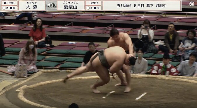 背筋265キロ！22歳“男前”力士の筋肉が「やばすぎ」 驚愕パワーの投げ技で巨体力士撃破「強い」「パワータイプすぎ」館内どよめく 4枚目