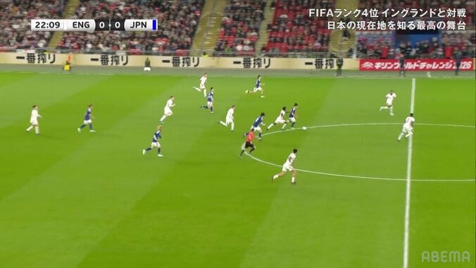 「三笘劇場」三笘薫、ボール奪取→ドリブル→パス→フィニッシュの圧巻カウンター！「崩しきったぞ」ブルーロックばりゴラッソでイングランド代表を完全攻略 3枚目