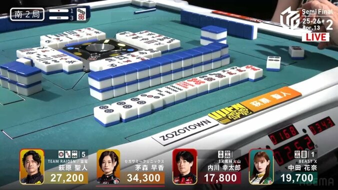 萩原聖人、全ての人々の思いを集めた歓喜の倍満