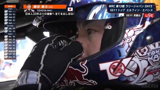 ラリージャパン、3位・勝田貴元にアクシデント！ SS11で悲劇が襲う「スピードが出ない」 まさかのクラッシュで涙浮かべる 2枚目