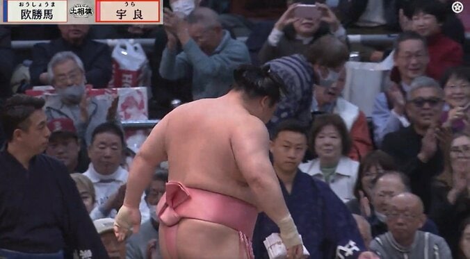 「2日目の懸賞量じゃない」ご当地で“1番人気”の宇良、無傷の連勝で懸賞“がっちり” ボリュームにファン驚き 3枚目