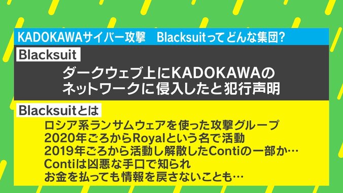 【写真・画像】N高生「闇バイトの標的に…」KADOKAWAサイバー被害 専門家に聞くBlacksuitの素性とKADOKAWAが被害者にするべき補償　5枚目