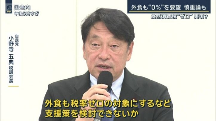 自民党　小野寺税調会長
