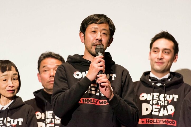 「”お約束”やおなじみのセリフも出てくるので楽しんで」『カメラを止めるな！スピンオフ『ハリウッド大作戦！』試写会