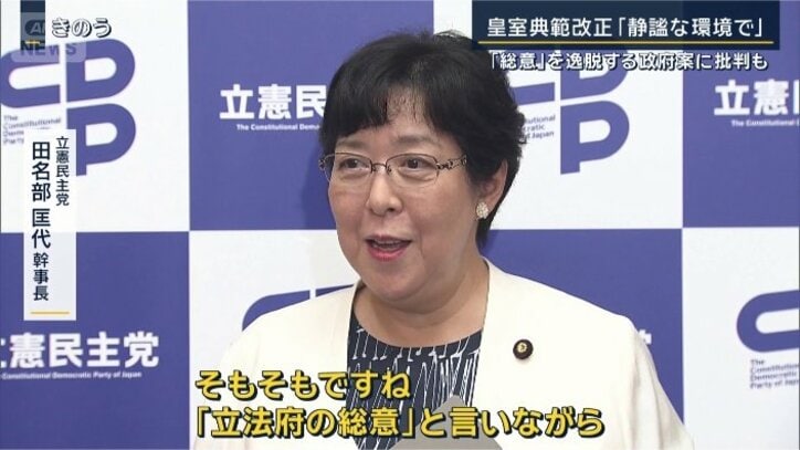 立憲民主党 田名部匡代幹事長