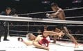 【RIZIN】中国勢“初勝利”は凶悪なヒジと左フックで衝撃TKO DEEP暫定王者撃破で「さすがにえぐい」ざわめき