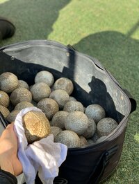 東尾理子『ボール拭き』