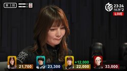 対戦者を呆然とさせる“闇セレブ” 黒沢咲、ダマテン親満貫に戦慄「えぐい」「迫力ありすぎ」／麻雀・Mリーグ