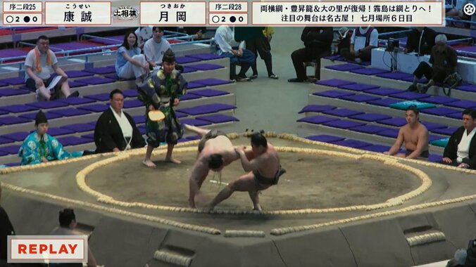 「プロレス技やん」小兵力士、珍しい“驚愕”の投げで物言い協議は3分超の“長考”「なんだなんだ」ファンも困惑 3枚目