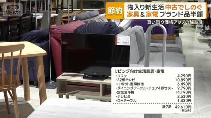 リビング向け家具・家電が計7点で5万円以下