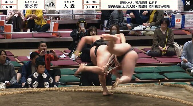 “俳優顔”のイケメン力士、“背筋力265キロ”で巨漢をぶん投げた！「これはお金を取れる相撲」「ヤバすぎる勝ち方がカッコいい」勝ちっぷりに騒然 2枚目