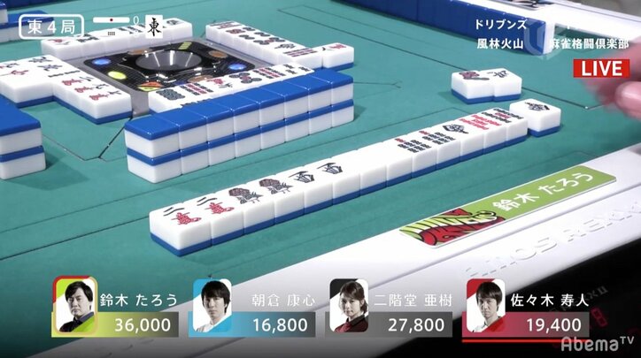 これが覚醒ゼウスの“GODゲーム”鈴木たろう、怒涛の3連勝で完全復活／麻雀・大和証券Mリーグ