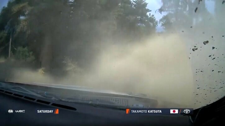 【写真・画像】世界最速ラリー車の「ミラーが犠牲に！」現地実況も驚いた激走…接触→破損も衝撃タイム「OMG！！グッジョブ」Xで絶賛　1枚目