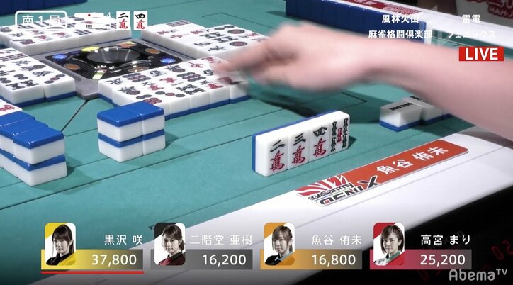 村上淳も「上手すぎる」と唸った! 魚谷侑未の“神回避”に絶賛の声が相次ぐ/麻雀・大和証券Mリーグ/麻雀・大和証券Mリーグ