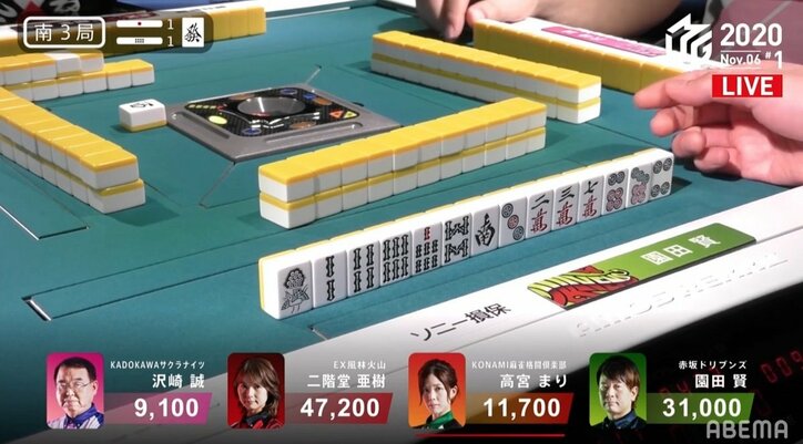 全員好配牌に解説者も「いいですね」×4回 「みんながいい手なら、みんな悪い手の時とか変わらない」の名言も/麻雀・Mリーグ