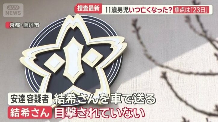 安達容疑者が結希さんを車で小学校に送り届けたとされているが…