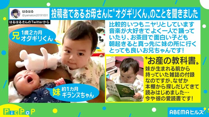 真剣な眼差しの先には…!1歳の息子の愛読書にびっくり
